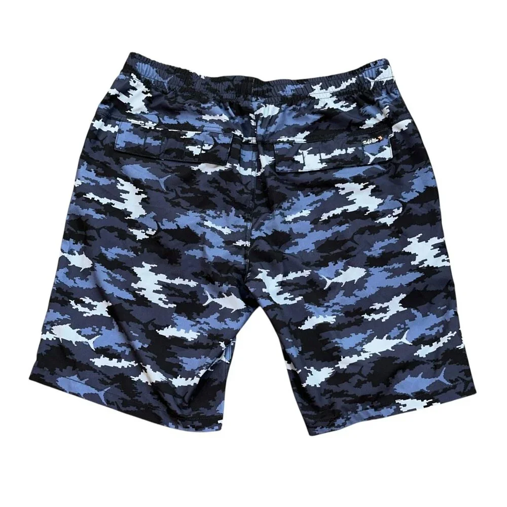 SALT LIFE Journey Boardshorts Swim Bottom Board Shorts Blue 30 Bathing Suit Pool